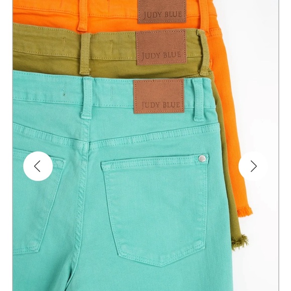 NWT pink Judy Blue Sunny Days Ahead Garment Dyed Frayed Hem Shorts - Picture 4 of 4